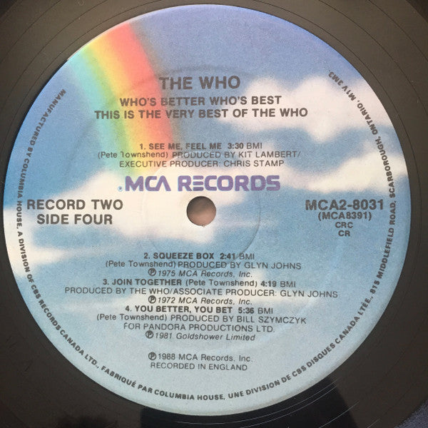The Who – Who's Better, Who's Best (Used vinyl)