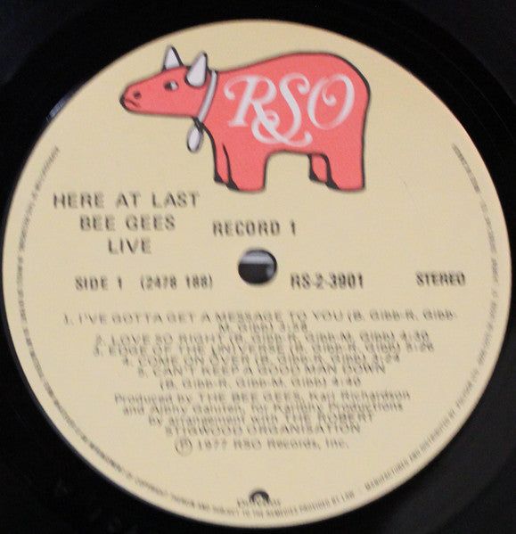 Bee Gees – Here At Last - Live (Used vinyl)