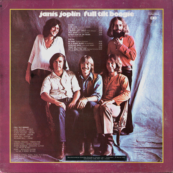 Janis Joplin – Pearl (Used vinyl)