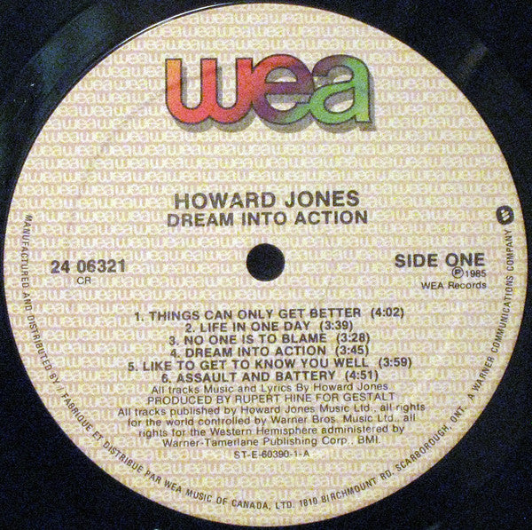 Howard Jones – Dream Into Action (Used vinyl)