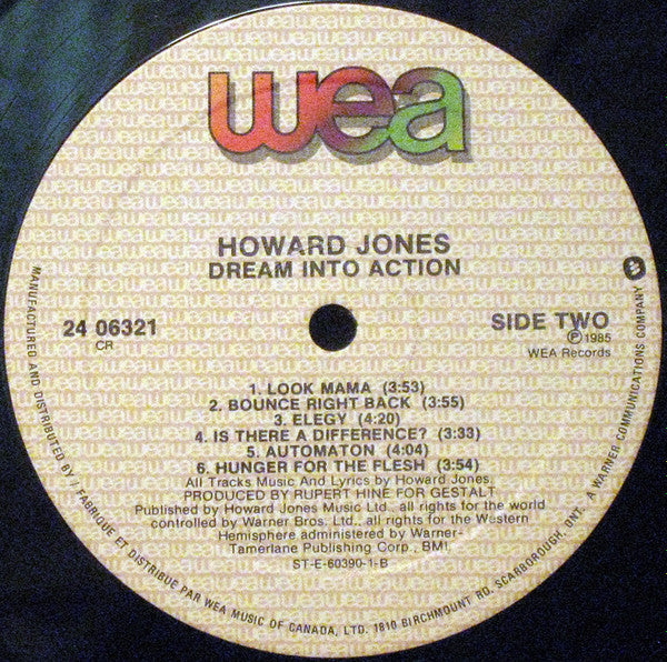 Howard Jones – Dream Into Action (Used vinyl)