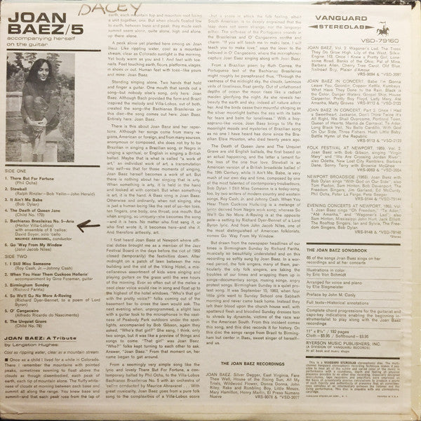 Joan Baez – 5 (Used vinyl)