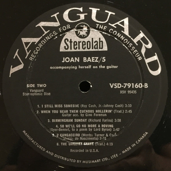 Joan Baez – 5 (Used vinyl)