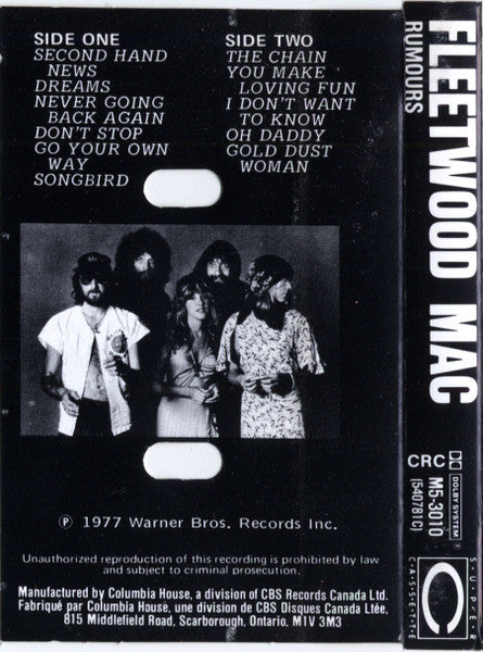 Fleetwood Mac – Rumours (Used cassette)