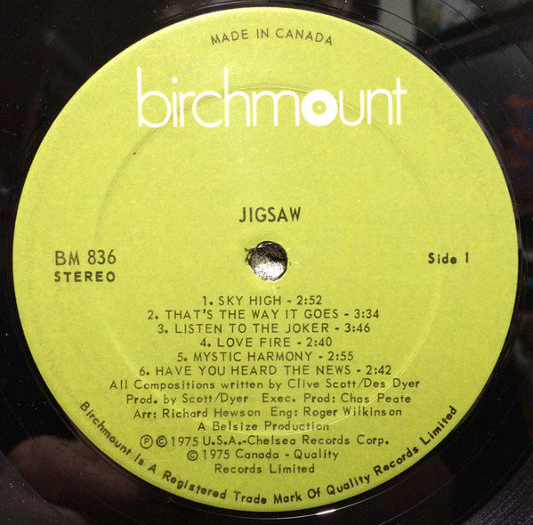 Jigsaw – Jigsaw (Used vinyl)
