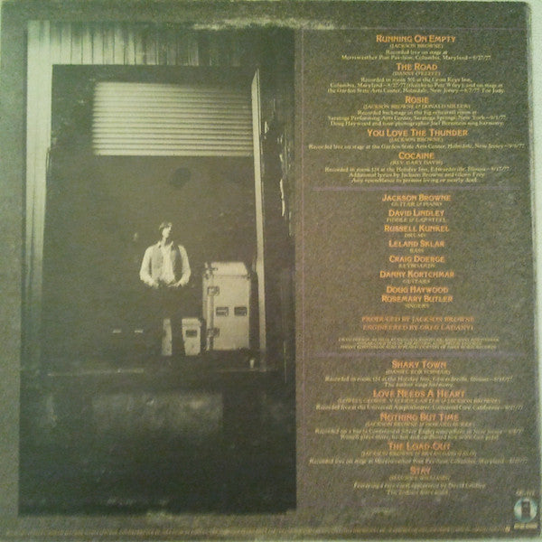 Jackson Browne – Running On Empty (Used vinyl)