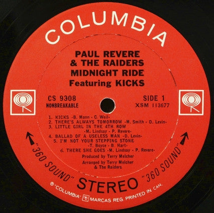 Paul Revere & The Raiders – Midnight Ride (Used vinyl)