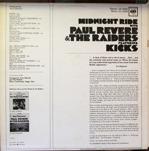 Paul Revere & The Raiders – Midnight Ride (Used vinyl)