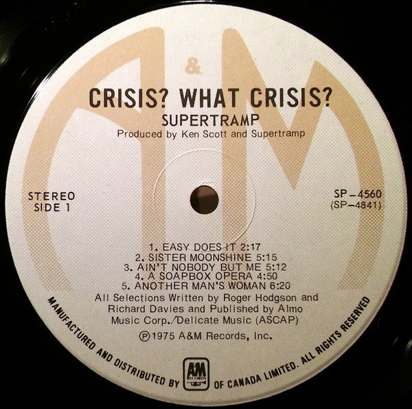Supertramp – Crisis? What Crisis? (Used vinyl)