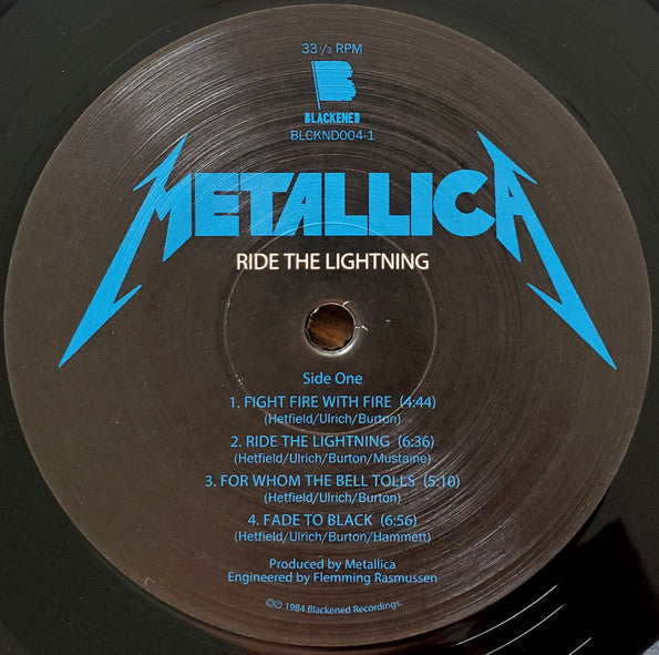 Metallica – Ride The Lightning (Used vinyl)