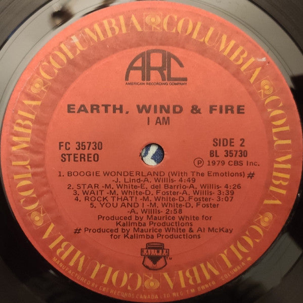 Earth, Wind & Fire – I Am (Used vinyl)