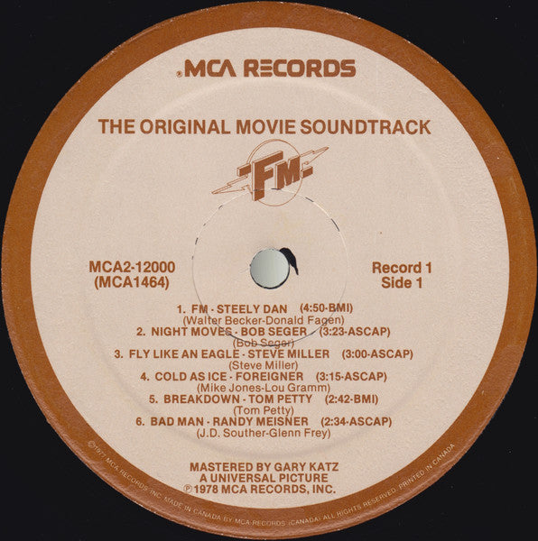 Various – FM (The Original Movie Soundtrack) (Used vinyl)