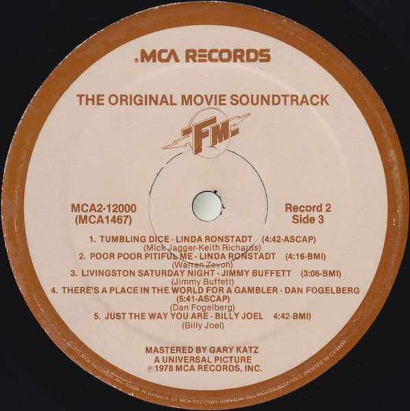 Various – FM (The Original Movie Soundtrack) (Used vinyl)