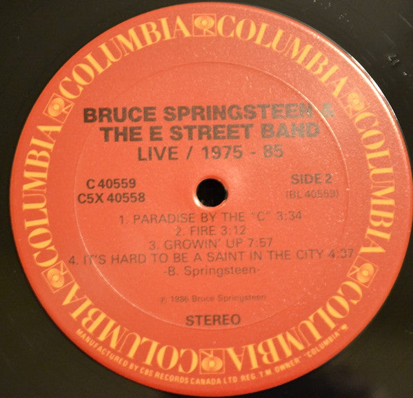 Bruce Springsteen & The E-Street Band – Live 5 LP Boxset/ 1975-85 (Used vinyl)