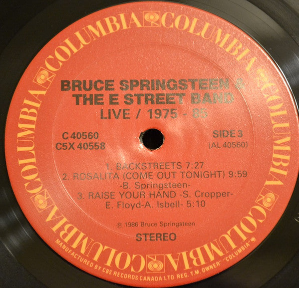 Bruce Springsteen & The E-Street Band – Live 5 LP Boxset/ 1975-85 (Used vinyl)
