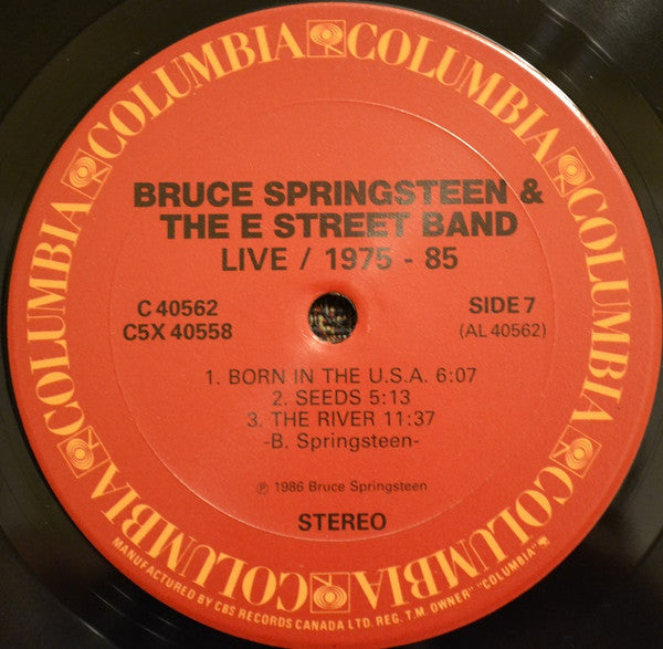 Bruce Springsteen & The E-Street Band – Live 5 LP Boxset/ 1975-85 (Used vinyl)
