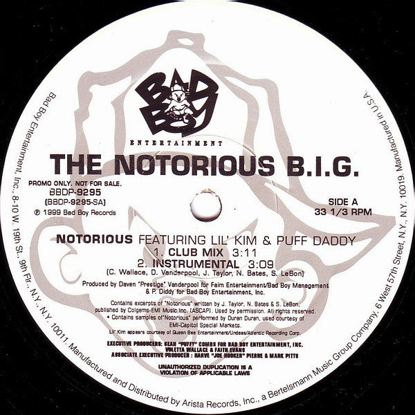 The Notorious B.I.G. – Notorious (Used vinyl)