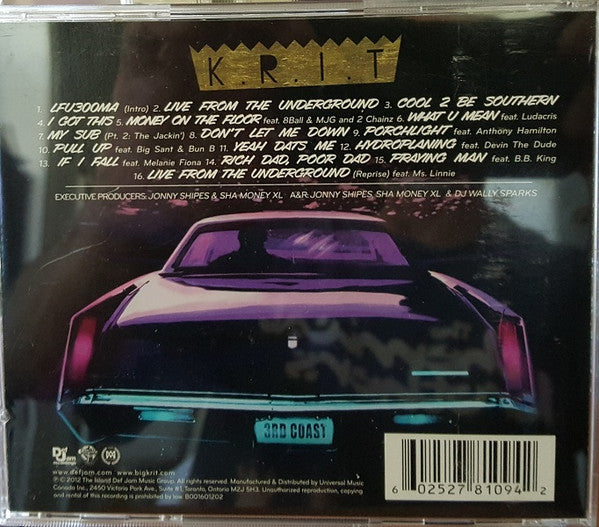 Big K.R.I.T. – Live From The Underground (Used CD)