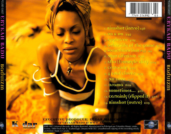 Erykah Badu – Baduizm (Used CD))
