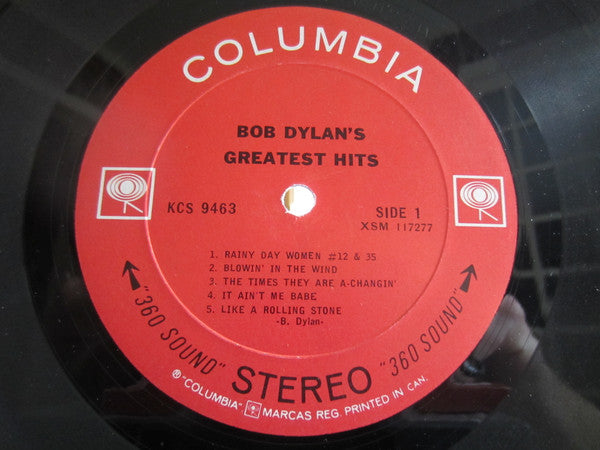 Bob Dylan – Bob Dylan's Greatest Hits (Used vinyl)