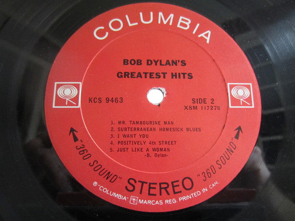 Bob Dylan – Bob Dylan's Greatest Hits (Used vinyl)