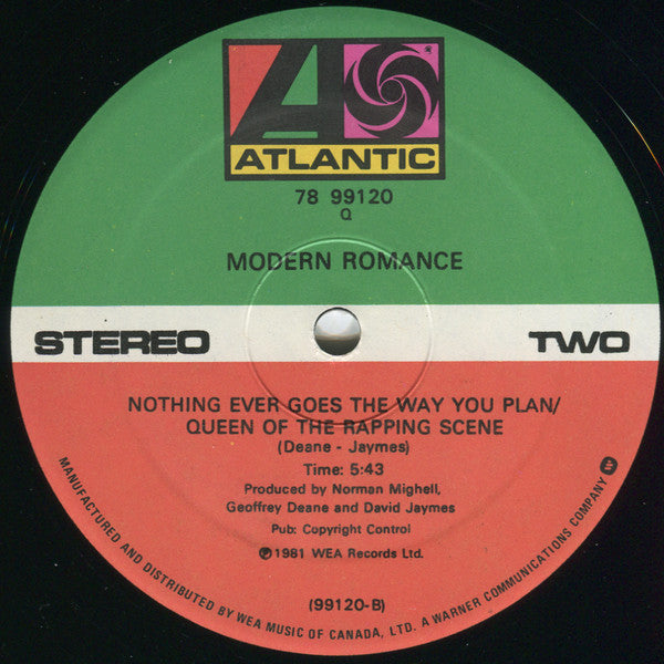Modern Romance – Best Years Of Our Lives (Used vinyl)