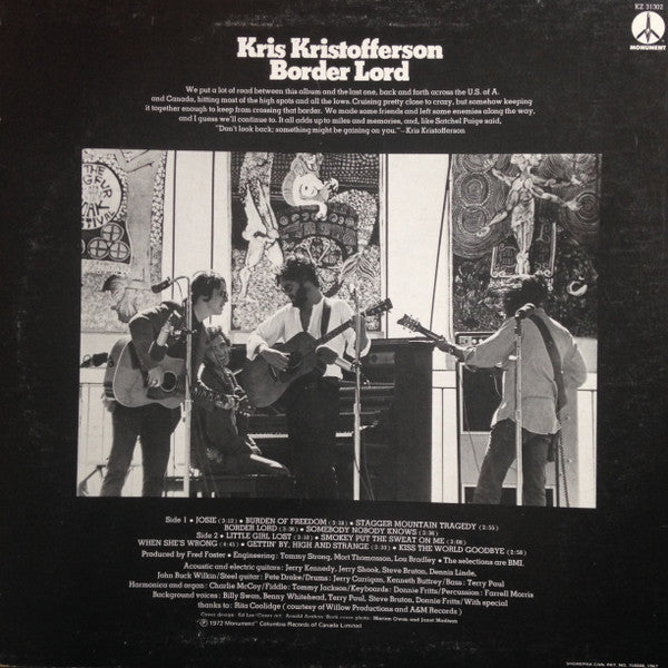 Kris Kristofferson – Border Lord (Used vinyl)