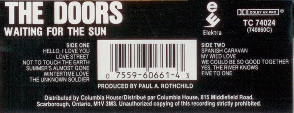 The Doors – Waiting For The Sun (Used cassette)