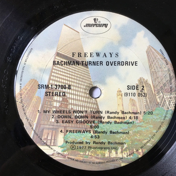 Bachman-Turner Overdrive – Freeways (Used vinyl)