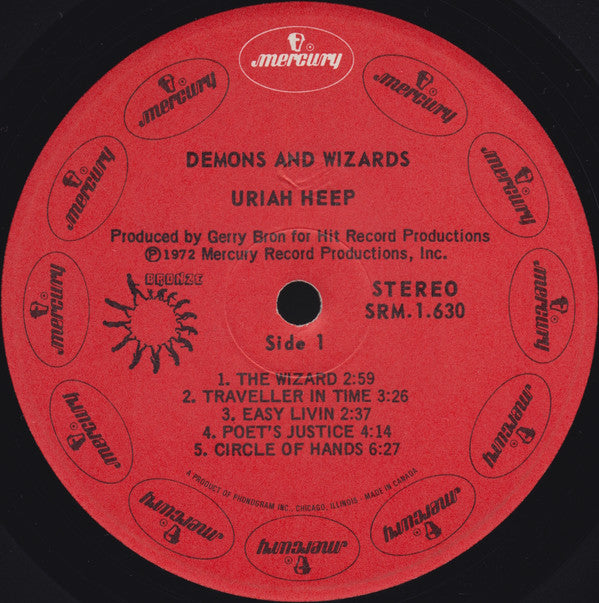 Uriah Heep – Demons And Wizards (Used vinyl)