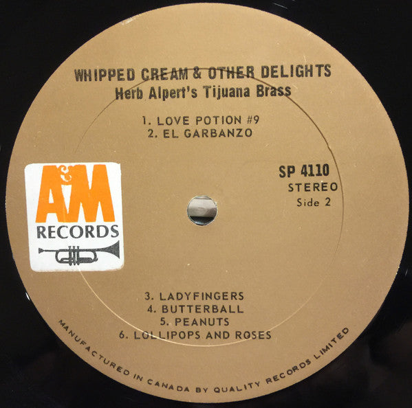 Herb Alpert's Tijuana Brass – Whipped Cream & Other Delights (Used vinyl)