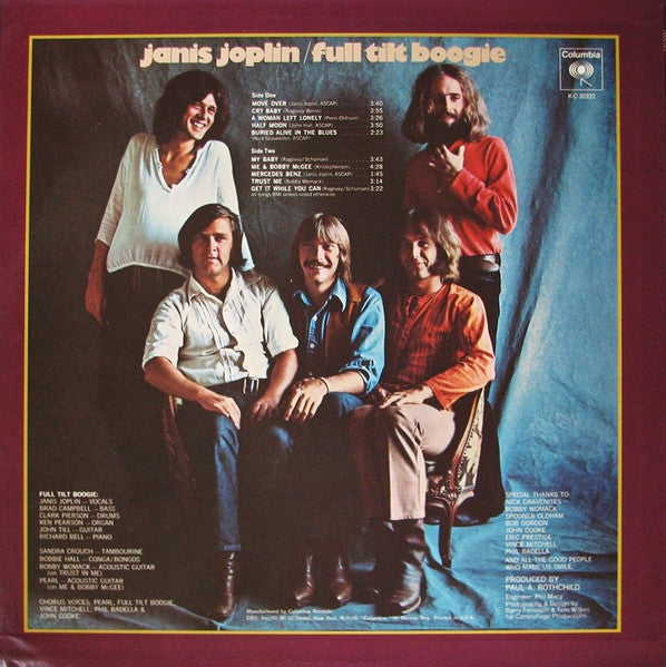 Janis Joplin – Pearl (Used vinyl)