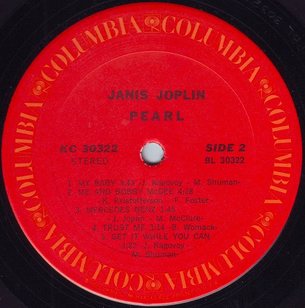 Janis Joplin – Pearl (Used vinyl)