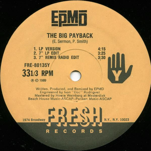 EPMD – The Big Payback (Used vinyl)