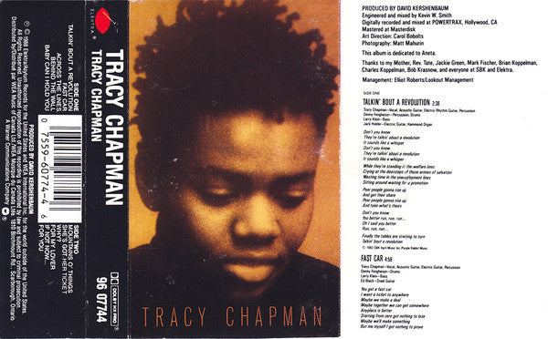 Tracy Chapman – Tracy Chapman (Used cassette)