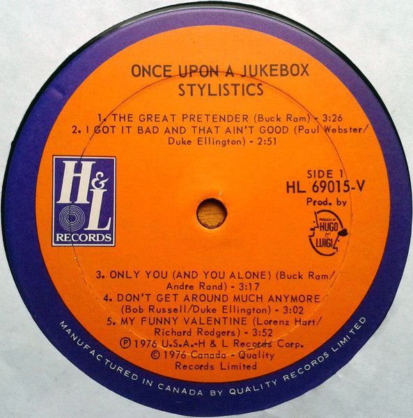 The Stylistics – Once Upon A Juke Box (Used vinyl)