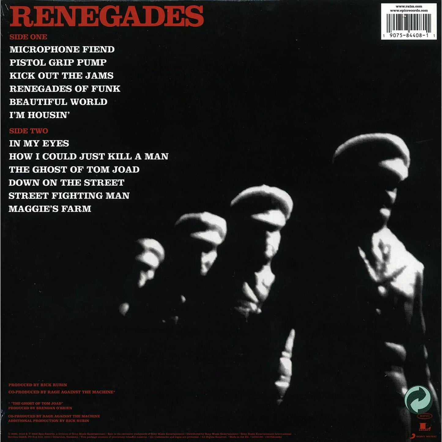 Rage Against The Machine - Renegades (New vinyl)
