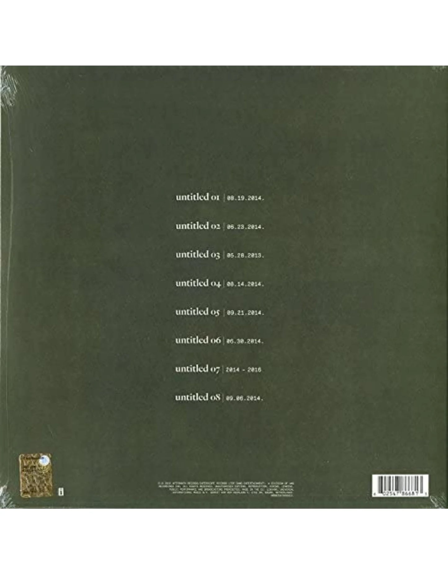 Kendrick Lamar - Untitled Unmastered. (New vinyl)