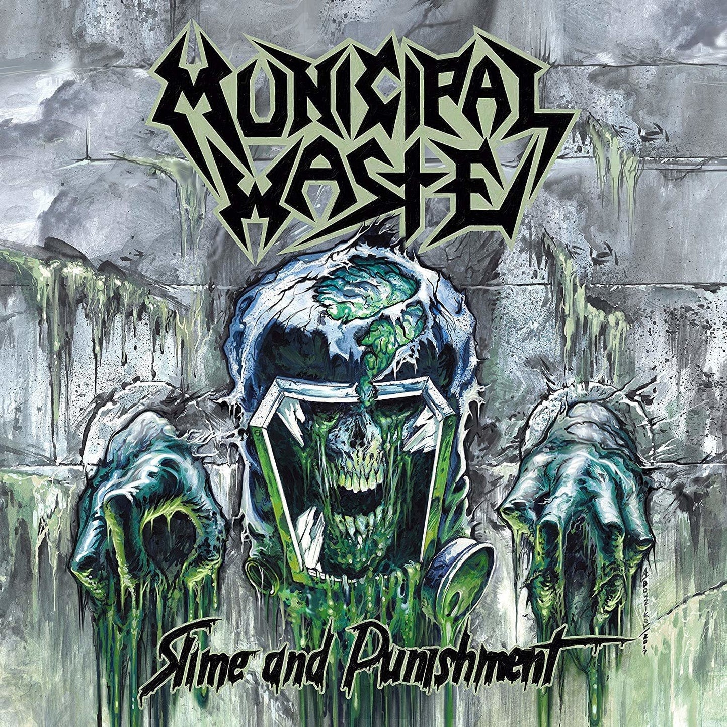 Municipal Waste - Slime And Punishment (New Limited Edition LP On Mint Green & Gray Swirl With Black Splatter Vinyl)