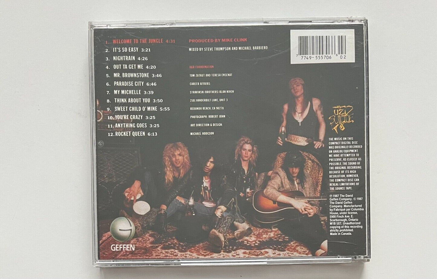Guns N' Roses – Appetite For Destruction - Used CD