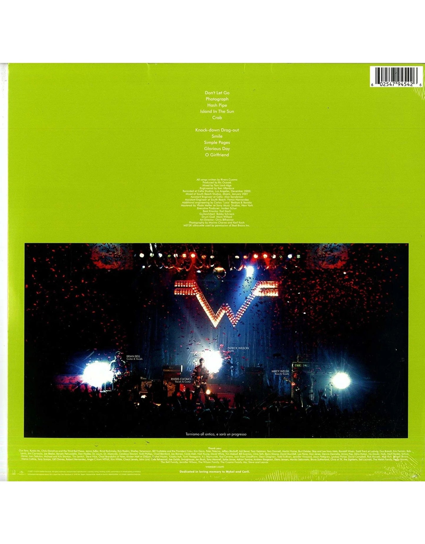 Weezer - Green Album (New vinyl)