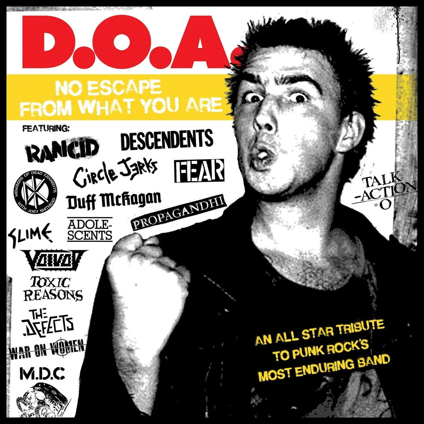 D.O.A. (Tribute, V/A) - No Escape From What You Are (New Orange Vinyl)