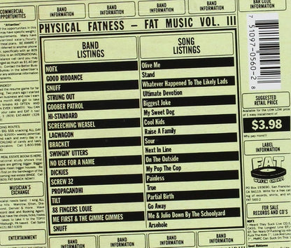 Fat Music Vol. III: Physical Fatness (New Vinyl)