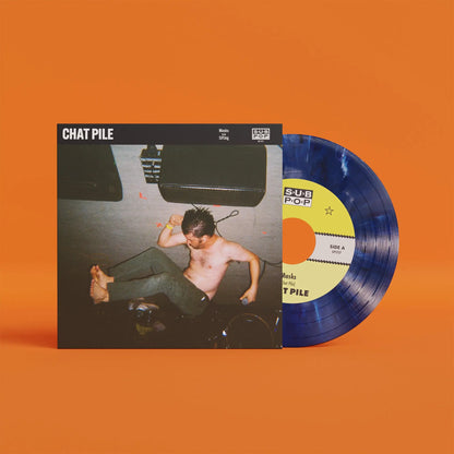 Chat Pile - Masks b/w Sifting (Blue Marble 7" Vinyl)