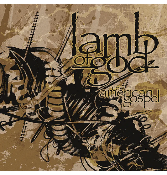 Lamb of God - New American Gospel (Clear Black With White & Gold Splatter Vinyl)