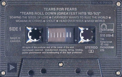 Tears For Fears – Tears Roll Down (Greatest Hits 82-92) (Used cassette)