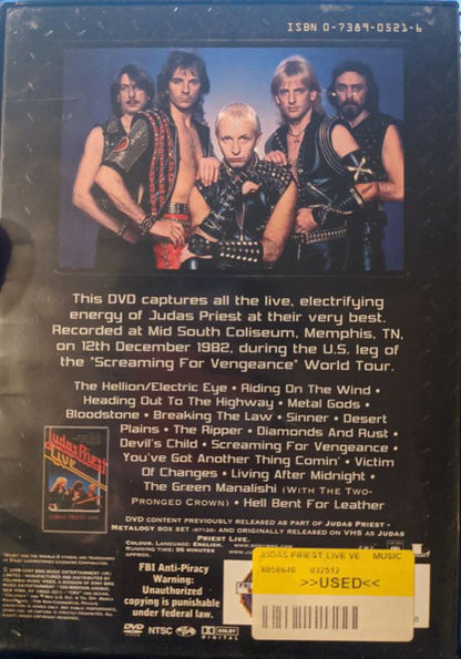 Judas Priest – Live Vengeance '82 (Used DVD)