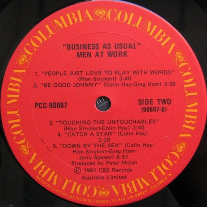 Men At Work – Business As Usual (Used vinyl)