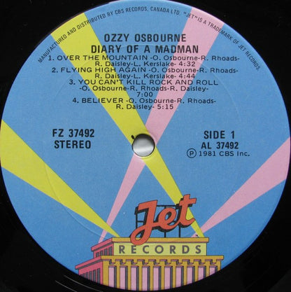 Ozzy Osbourne – Diary Of A Madman (Used vinyl)