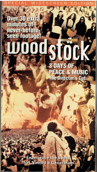 Various – Woodstock: 3 Days Of Peace & Music The Director's Cut (Used VHS)